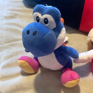 Blue yoshi Mario all star plush NWT